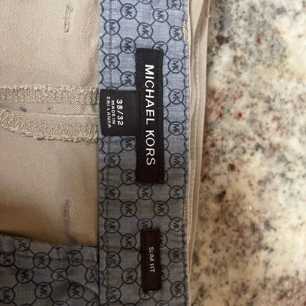Michael Kors Beige Slim Fit Trousers